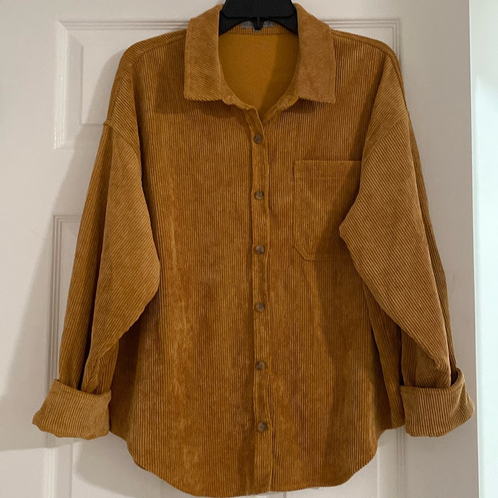 Corduroy Button Down Fall Layer Piece - image 1